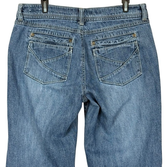 Kim Rogers Straight Leg Jeans Womens Size 12 Mid-Rise Stretch Denim Classic Blue - Picture 2 of 10